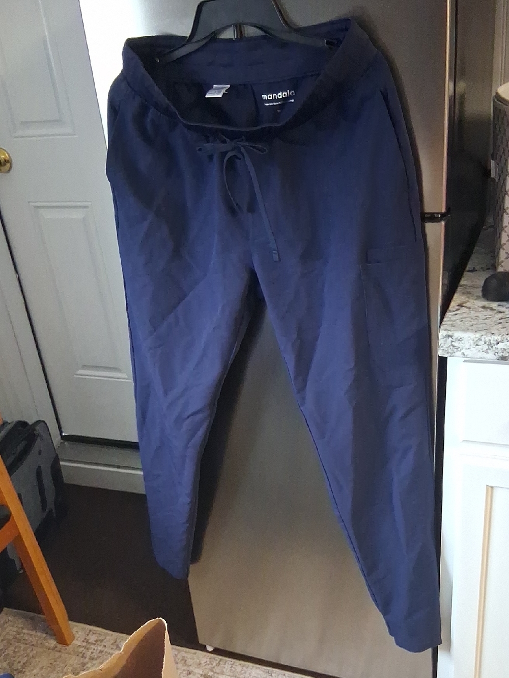 Mandala Nurse's Women’s Navy Drawstring Pants